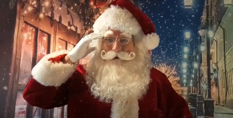 Santa Claus talking to you and your children on Zoom